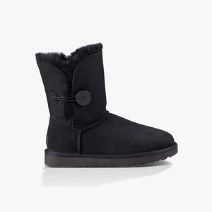 Ugg Bailey Button II Women Classic Boots Black (5627IHMAZ)